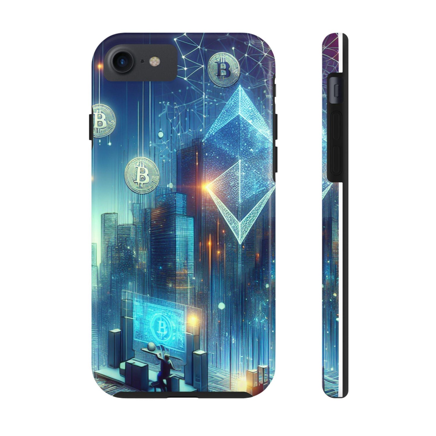 Phone Case - Cryptocurrency Enthusiasts Futuristic Design - Oceanfront Products