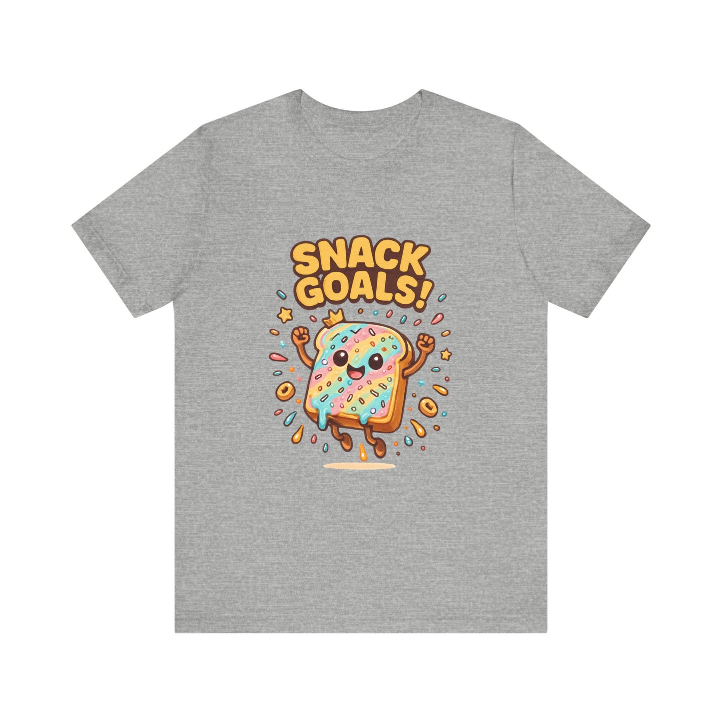 Snack Attack Unisex Tee, Food Lover Gift, Snacking Shirt, Funny Graphic Tee,