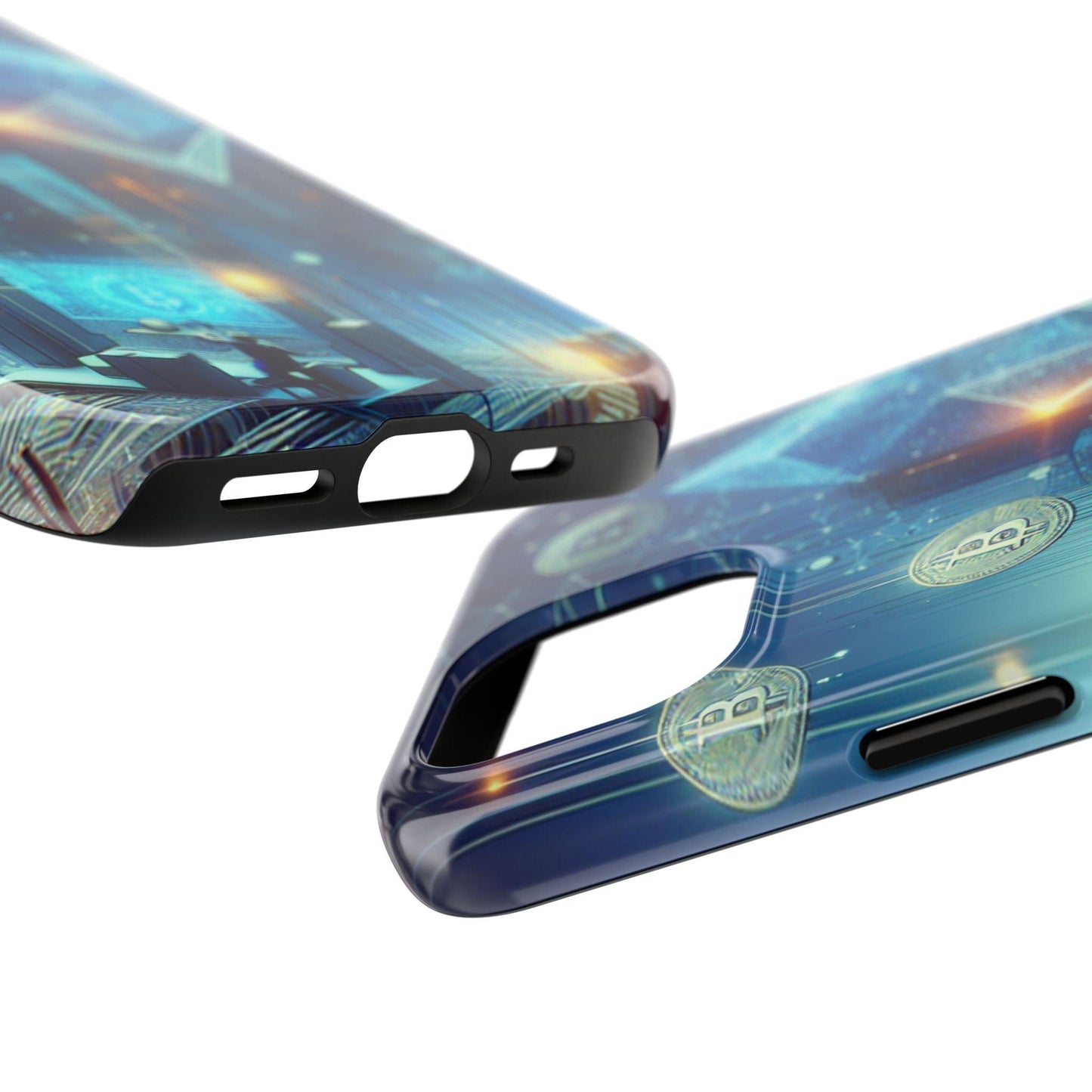 Phone Case - Cryptocurrency Enthusiasts Futuristic Design - Oceanfront Products
