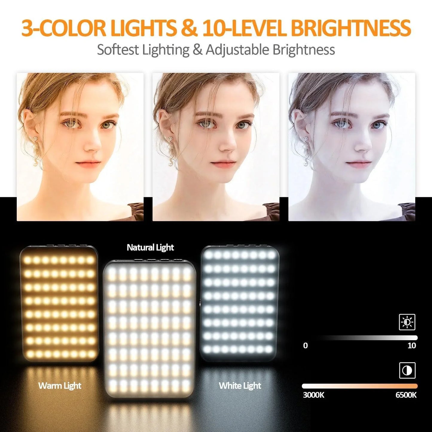Magnetic fill light LED video conference phone fill light camera photography live broadcast photography pocket light - Oceanfront Products