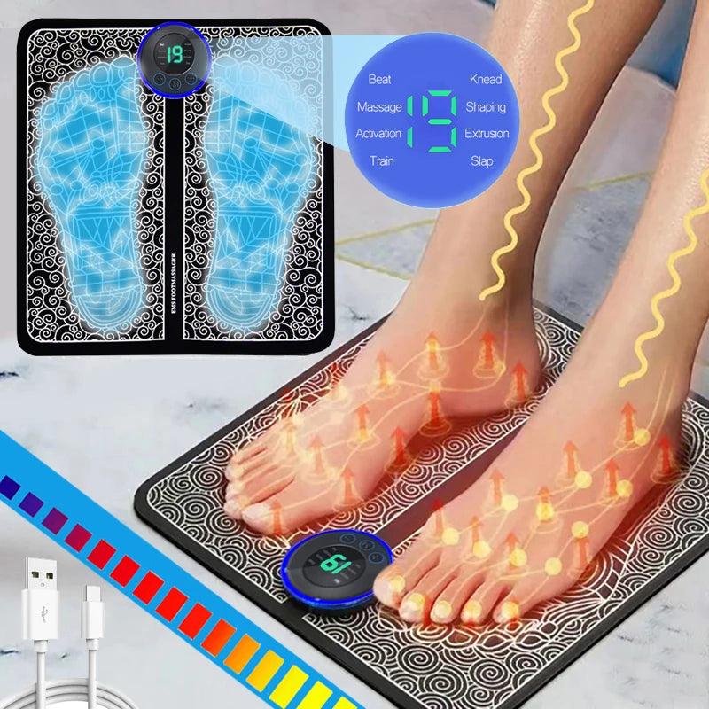 Electric Foot Massager Pad Muscle Massage Relaxation Trainer For Massage Fitness Outdoor Sport Home Family Relax - Oceanfront Products