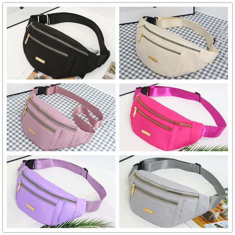 Fanny Packs Waist Pack for Women, Waterproof Waist Bag with Adjustable Strap for Travel Sports Running - Oceanfront Products