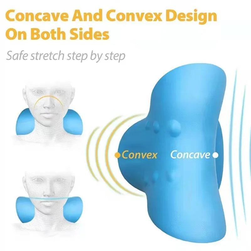 Cervical Spine Stretch Neck shoulder Relaxer Cervical Muscle Relaxation Traction Device shoulder Massage Pillow spine Correction - Oceanfront Products