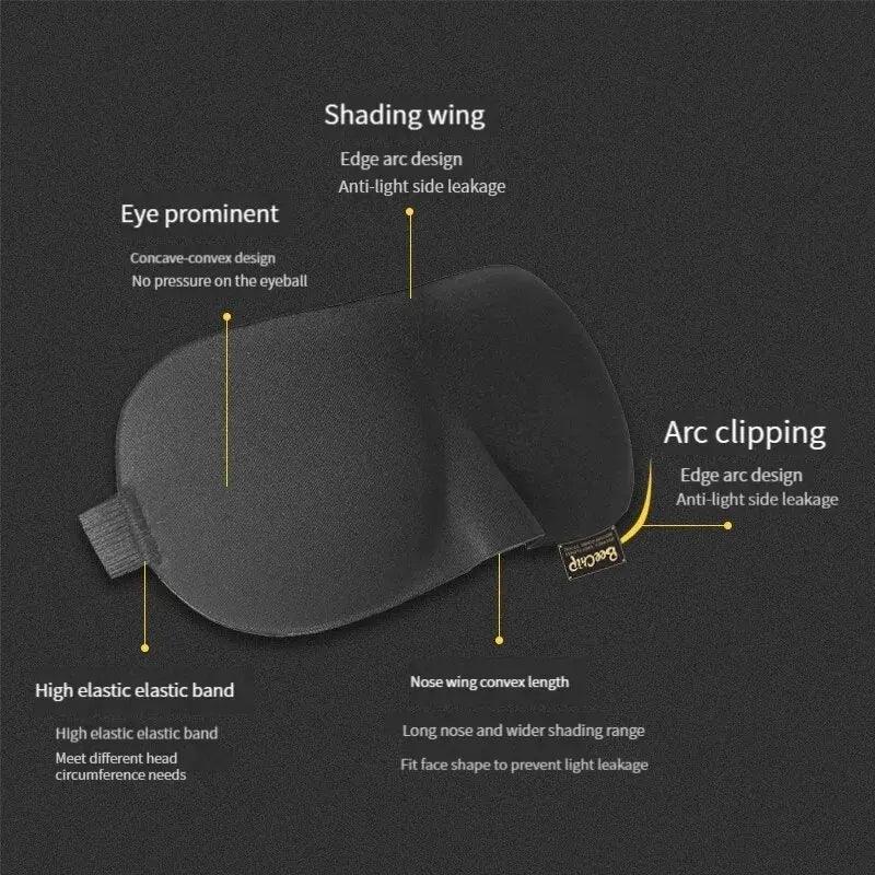 3D Sleep Mask Natural Sleeping Eye Mask Eyeshade Cover Shade Eye Patch Women Men Soft Portable Blindfold Travel Eyepatch 1Pcs - Oceanfront Products