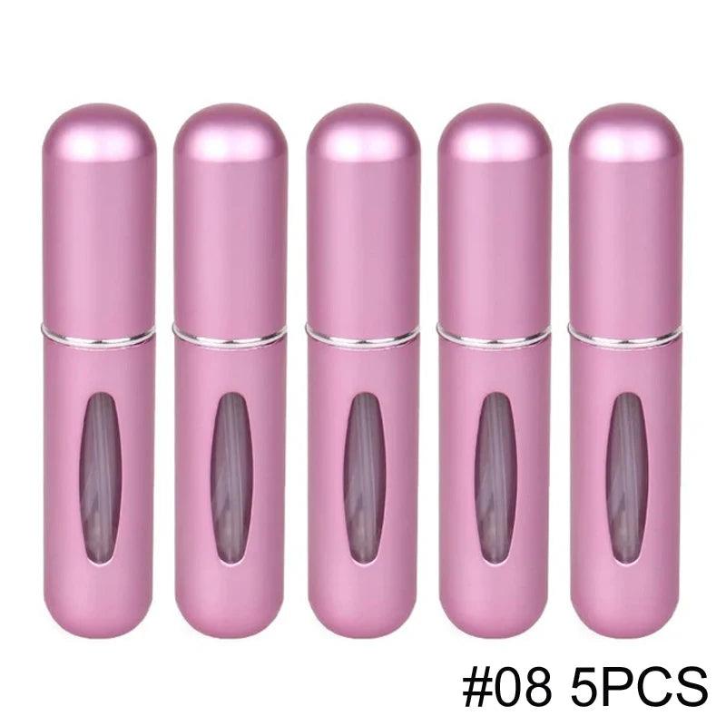 1/5PCS Perfume Atomizer Portable Liquid Cosmetics Containers Traveling Mini Alcochol Perfume Refillable Bottles Empty Spray Bott - Oceanfront Products
