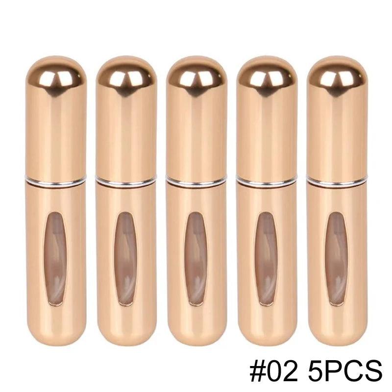 1/5PCS Perfume Atomizer Portable Liquid Cosmetics Containers Traveling Mini Alcochol Perfume Refillable Bottles Empty Spray Bott - Oceanfront Products