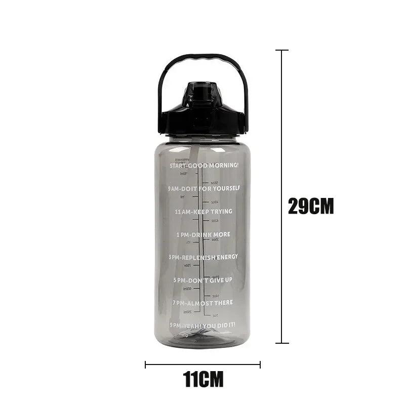 Stay Hydrated with Large Portable Travel Bottles Featuring Motivational Marks - Oceanfront Products