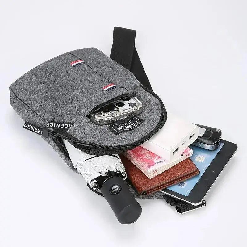 New Men Shoulder Bags Chest Bag Multifuncional Crossbody Bags Travel Sling Bag Men's Chest Bag Cross Body Chest Bag for Men Bag - Oceanfront Products