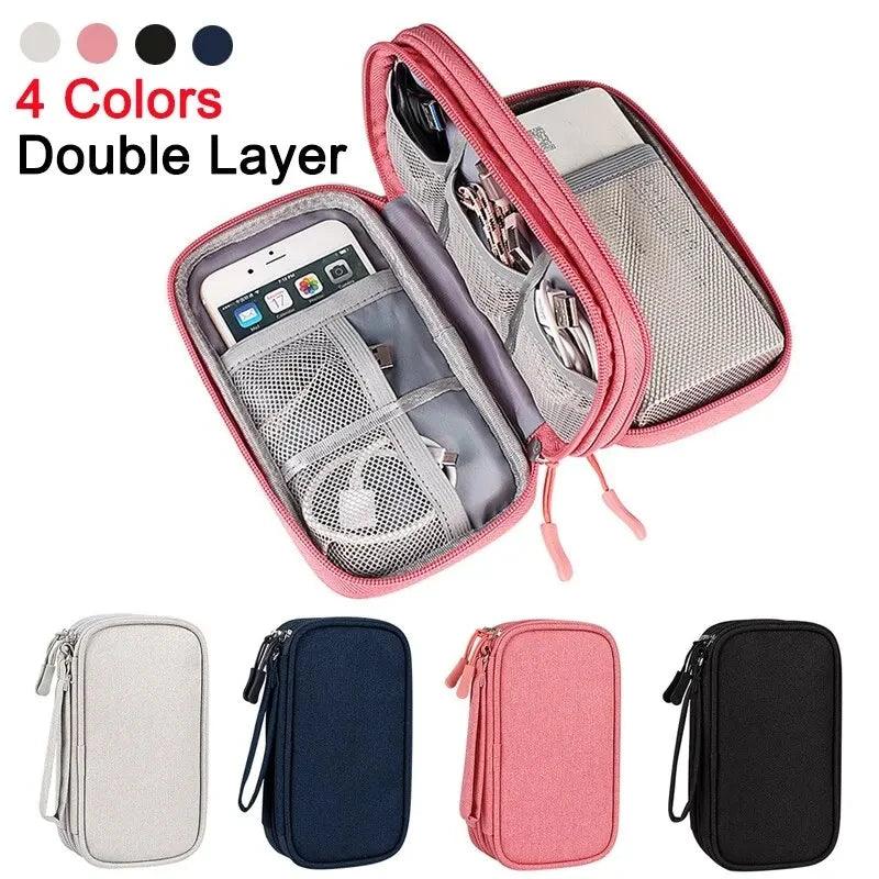 Portable Travel Digital Product Storage Bag Organizer Multi-layer Headset Cable Handbag Charging Treasure USB Data Cable Bag - Oceanfront Products