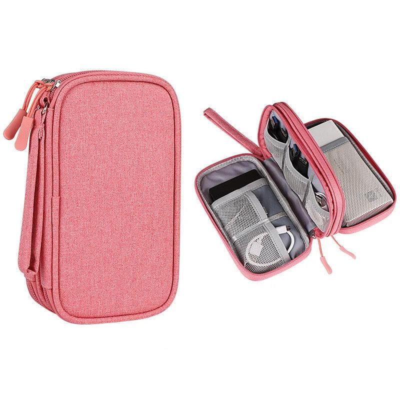 Portable Travel Digital Product Storage Bag Organizer Multi-layer Headset Cable Handbag Charging Treasure USB Data Cable Bag - Oceanfront Products