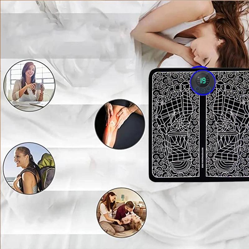 Electric Foot Massager Pad Muscle Massage Relaxation Trainer For Massage Fitness Outdoor Sport Home Family Relax - Oceanfront Products