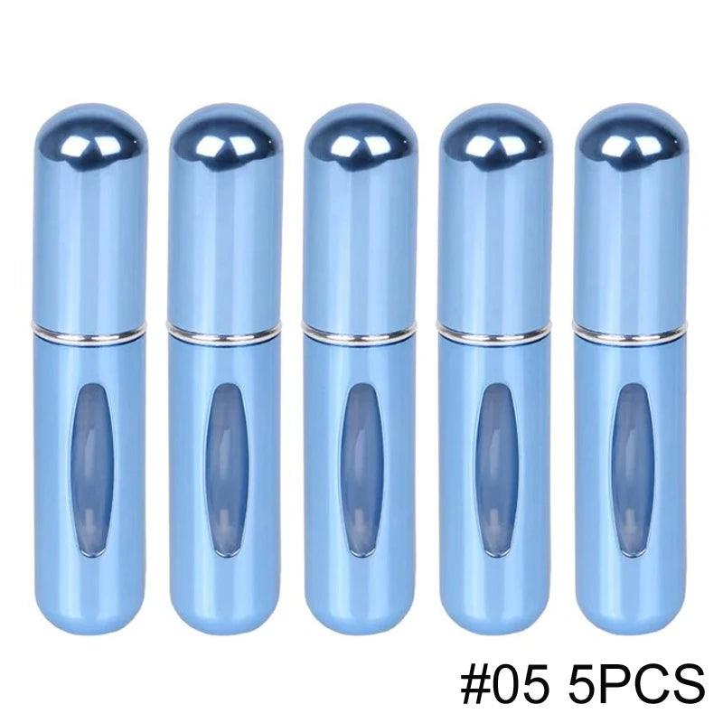 1/5PCS Perfume Atomizer Portable Liquid Cosmetics Containers Traveling Mini Alcochol Perfume Refillable Bottles Empty Spray Bott - Oceanfront Products