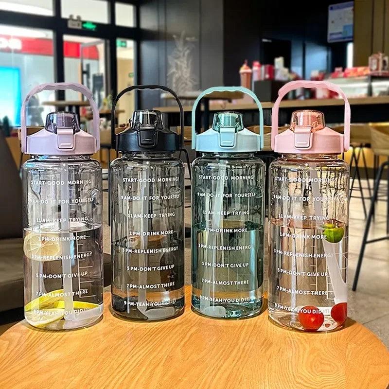 Stay Hydrated with Large Portable Travel Bottles Featuring Motivational Marks - Oceanfront Products