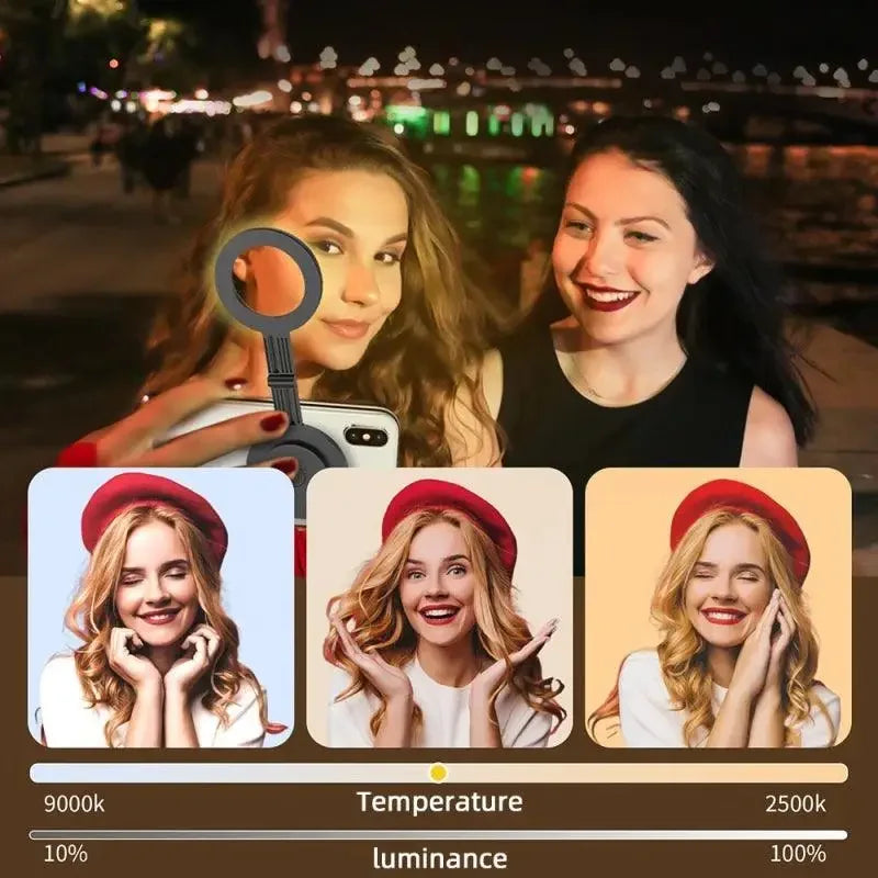 Capture Perfect Moments with Magnetic LED Phone Selfie Light - Oceanfront Products