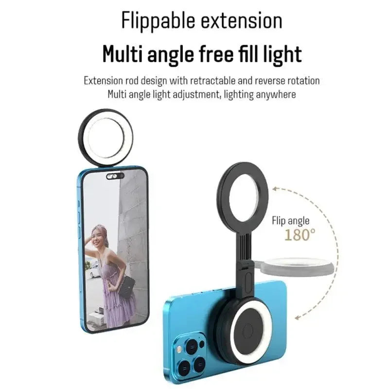 Capture Perfect Moments with Magnetic LED Phone Selfie Light - Oceanfront Products