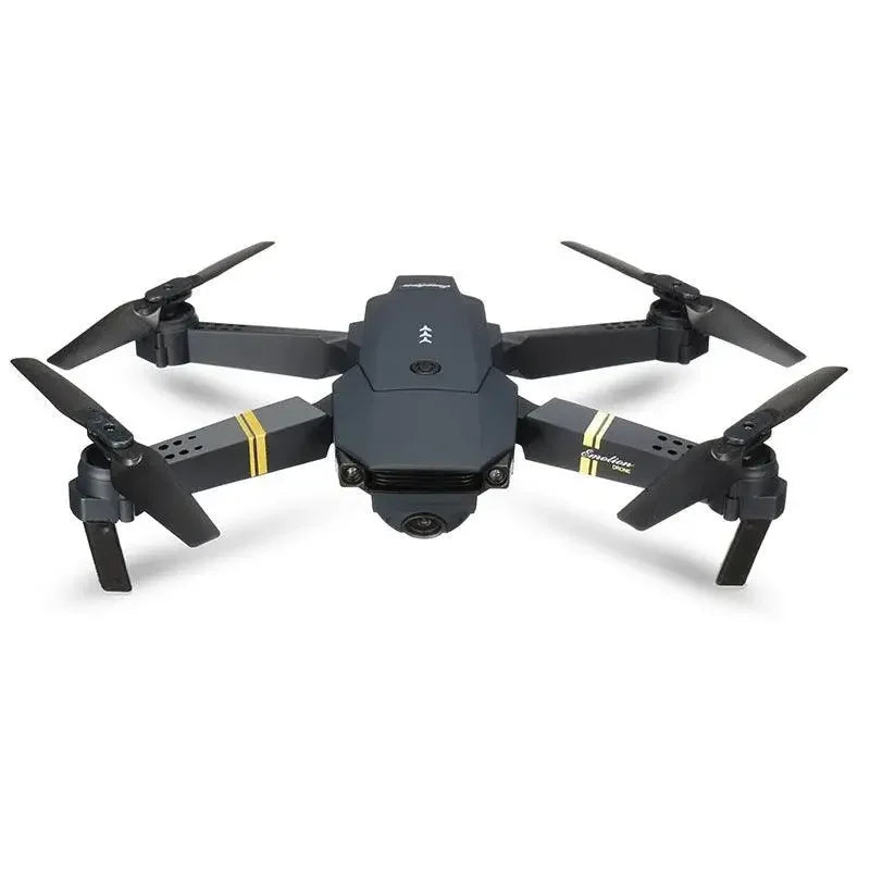 Black E58 Folding Aerial Drone with Controller and Carrying Case by Oceanfront Products