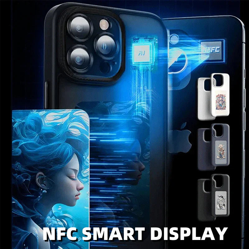 E-ink Screen Phone Case Unlimited Screen Projection Personalized Phone Cover Battery Free New Designer Luxury Phone Case - Oceanfront Products