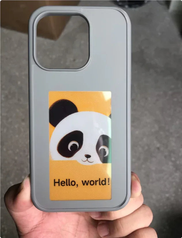 E-ink Screen Phone Case Unlimited Screen Projection Personalized Phone Cover Battery Free New Designer Luxury Phone Case - Oceanfront Products