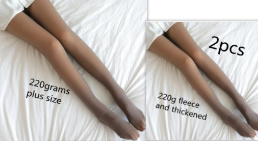 Oceanfront™ Soft-Life Thermal Sheer Leggings – 220 g Fleece Warmth, Bare-Leg Look ❄️