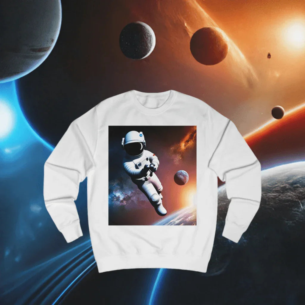 3D Astronaut High-Quality Sweatshirt: Cosmic Elegance Meets Contemporary Fashion - Oceanfront Products