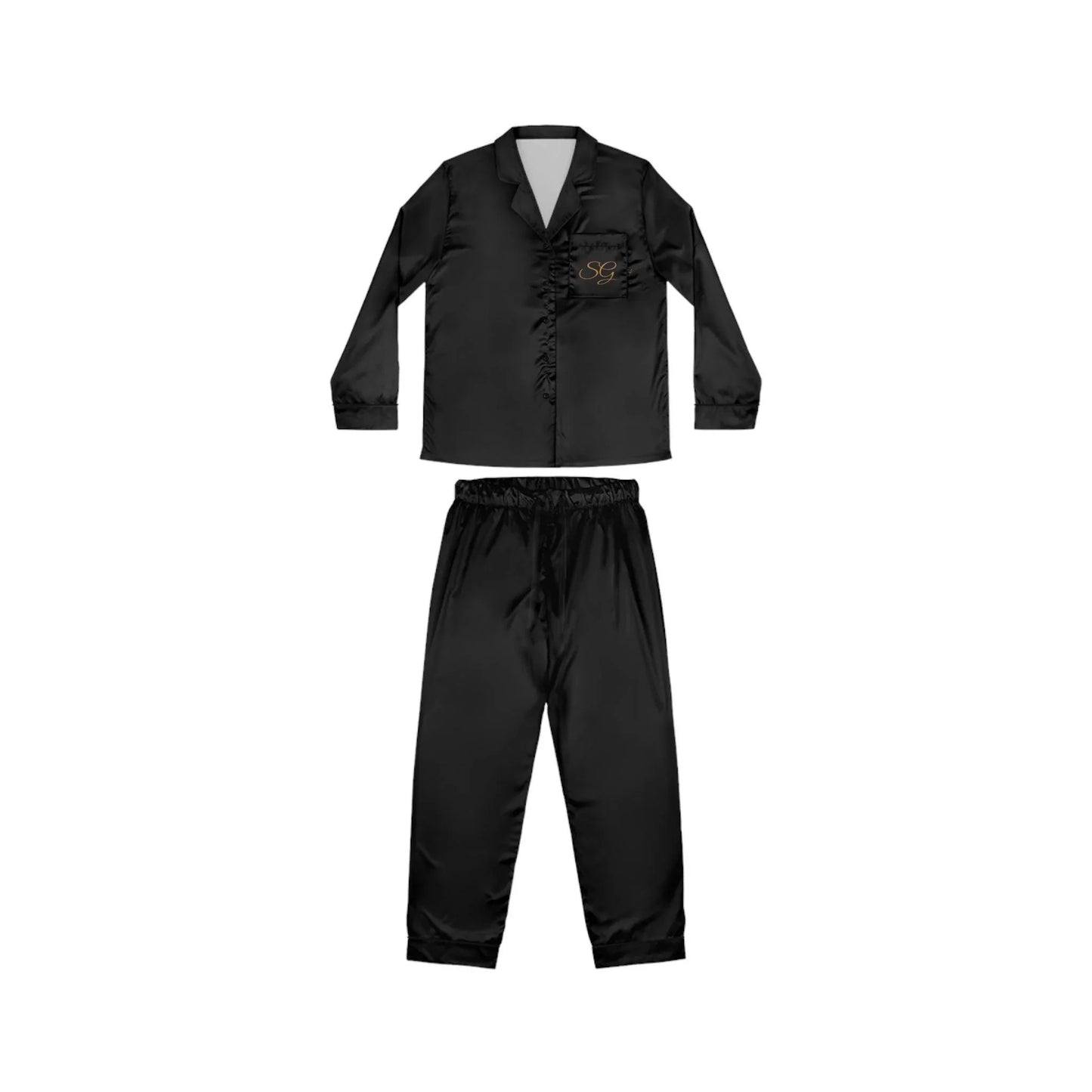 SG Embroidered Resort Style Silk Pajamas - Oceanfront Products