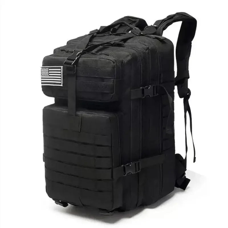 Tan Tactical Hiking Backpack with American Flag Patch for Men - Oceanfront Products