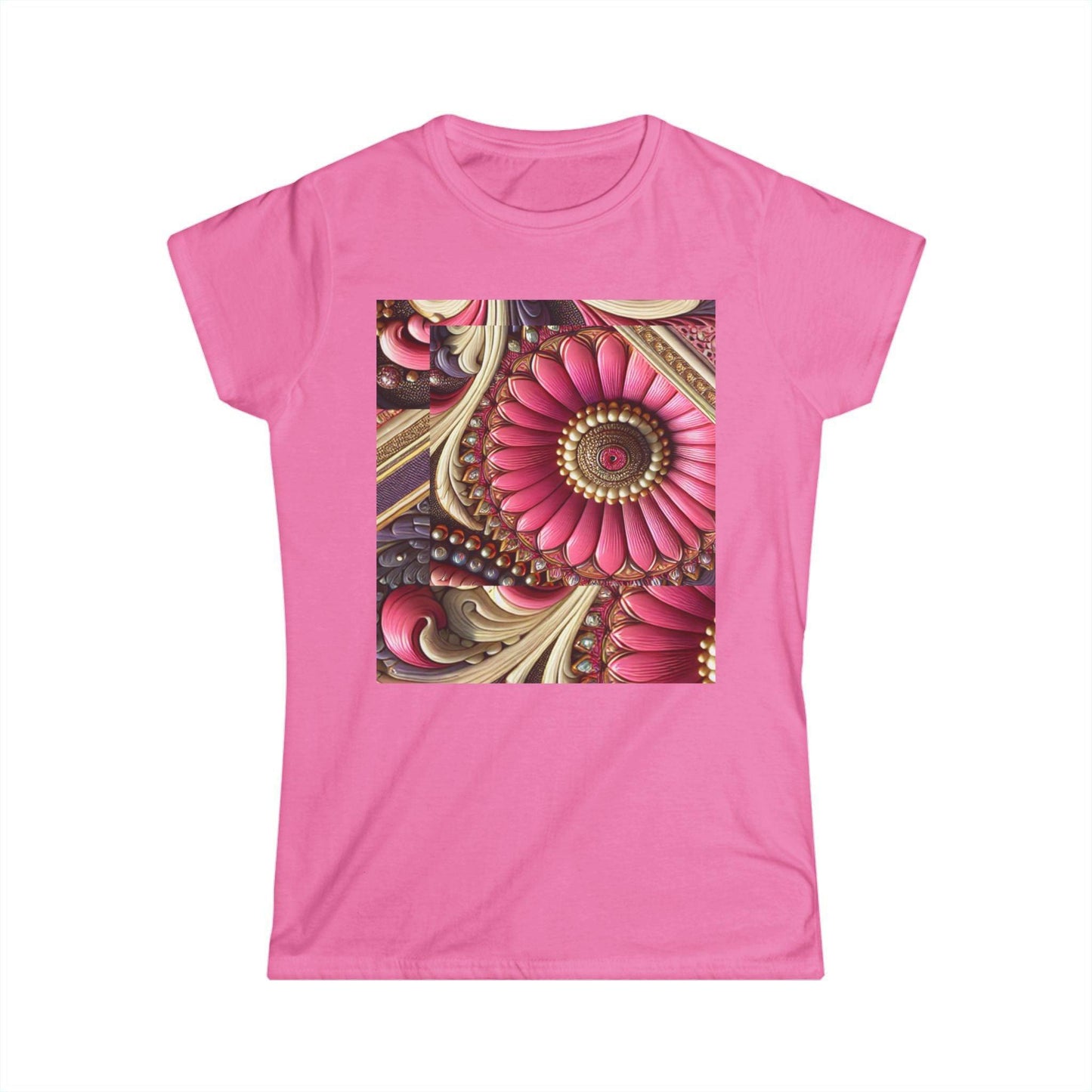 Women's Tee with Matching Flower Design - Oceanfront Products