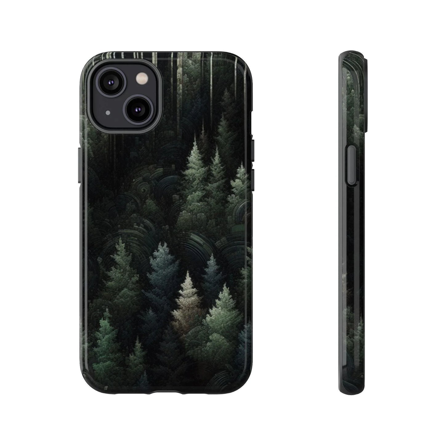 Phone Cases - Deep Dark Forest Nature Design - Oceanfront Products