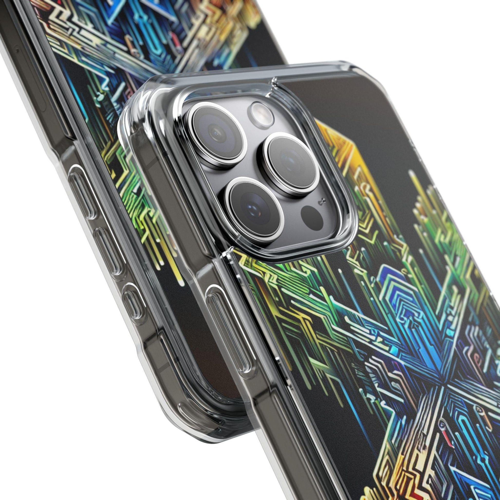 Magnet Case Abstract Cross Vibrant Colors - Oceanfront Products