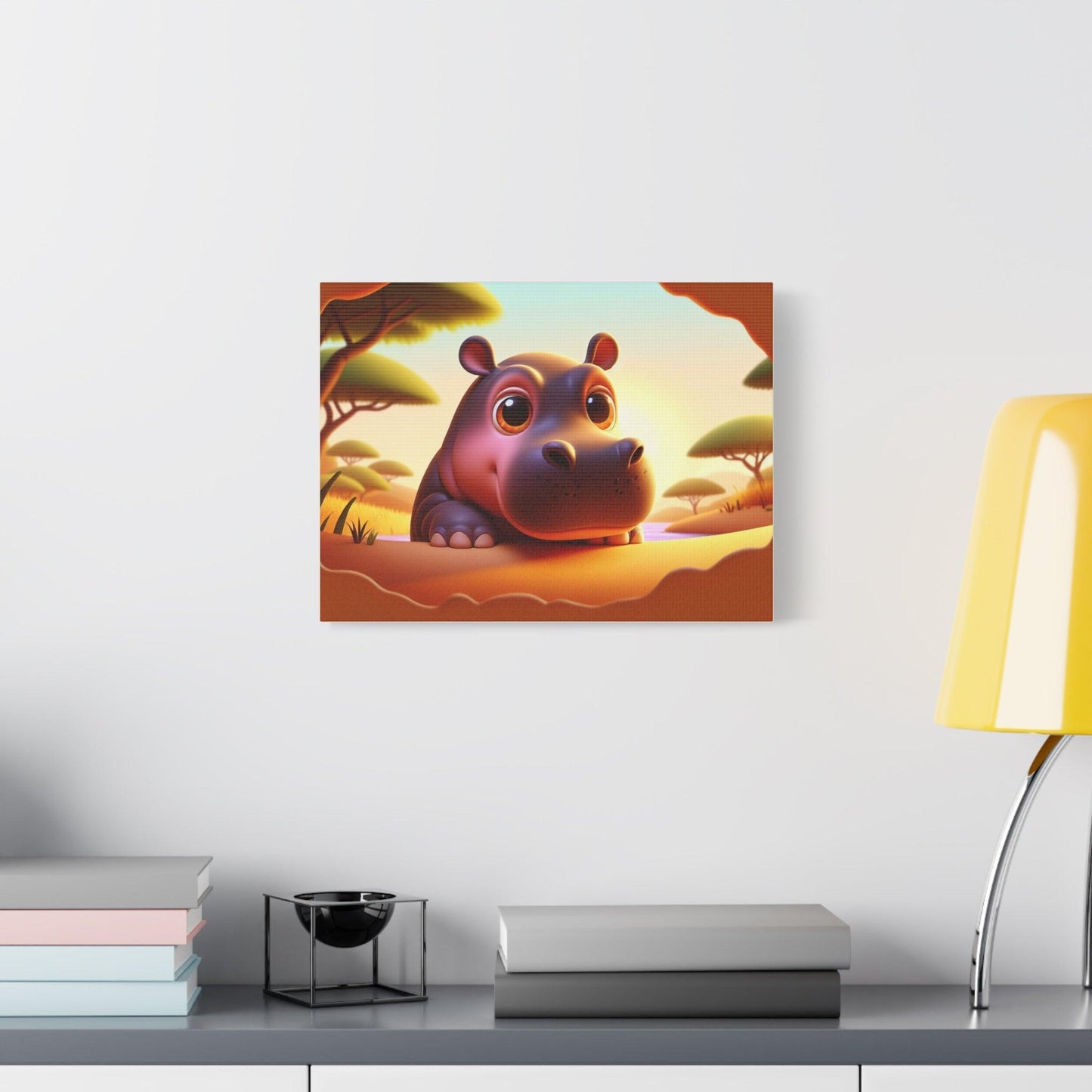 Canvas Hippo Print - Oceanfront Products