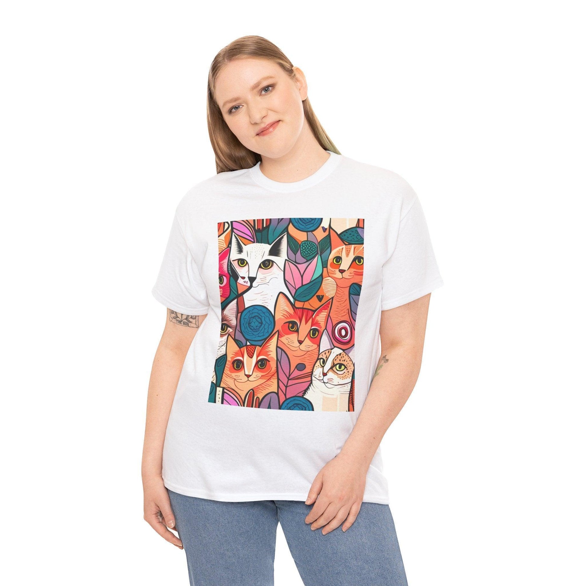 Feline Fabulous: The Ultimate Cat Mom T-Shirt - Oceanfront Products