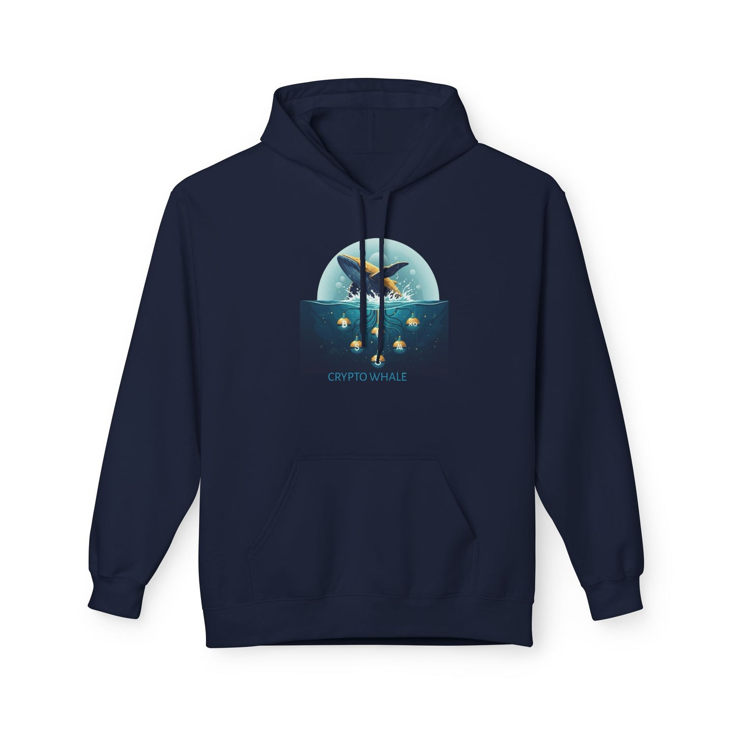 Hooded Sweatshirt - Crypto Whale 'Depths of Decentralization'