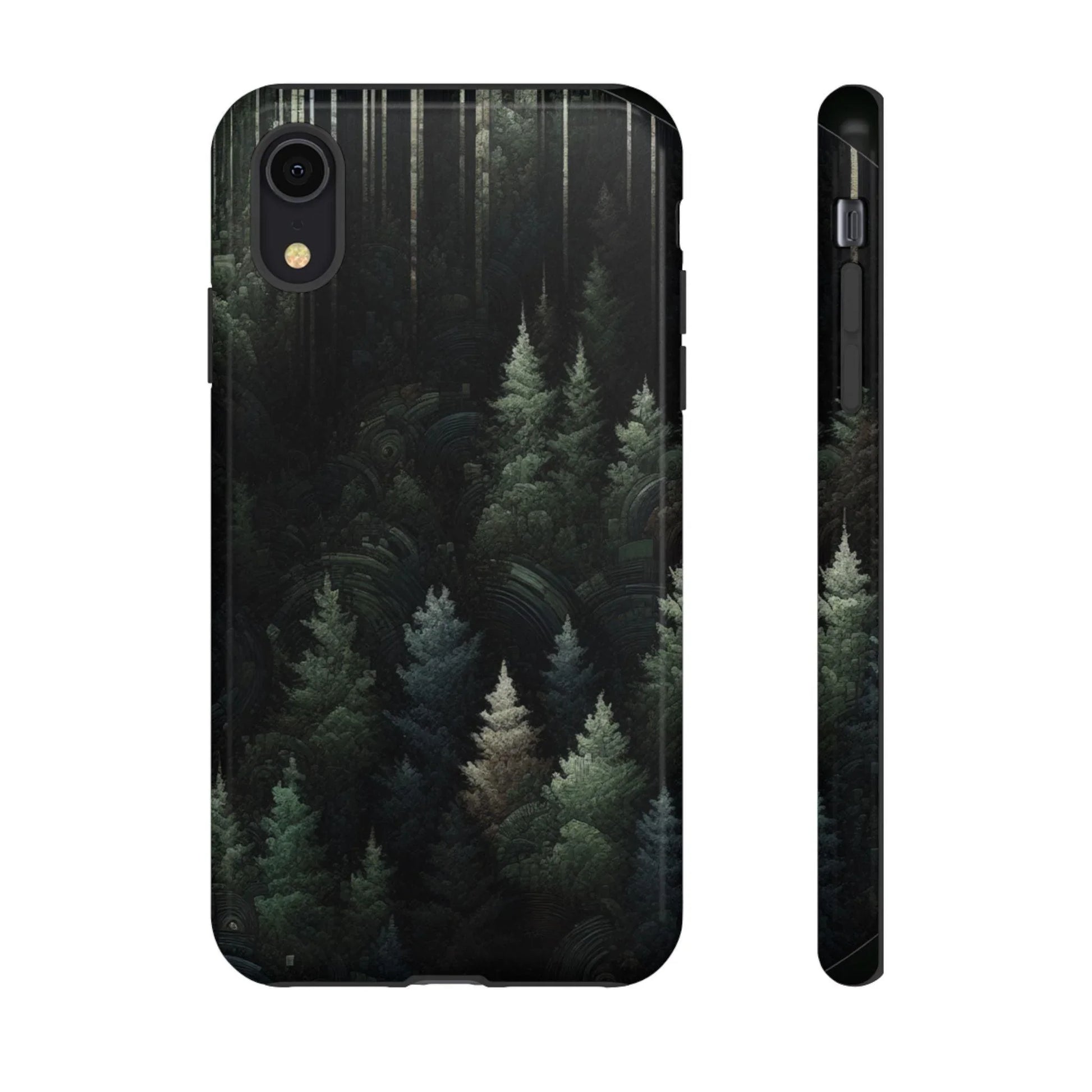 Phone Cases - Deep Dark Forest Nature Design - Oceanfront Products