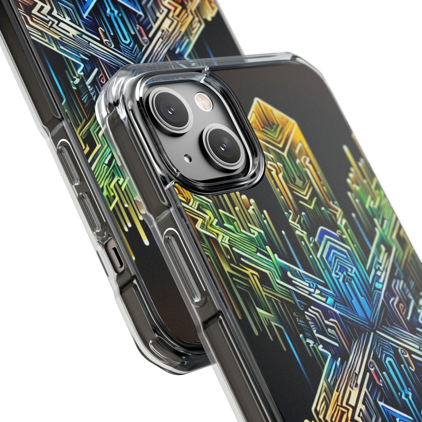 Magnet Case Abstract Cross Vibrant Colors - Oceanfront Products