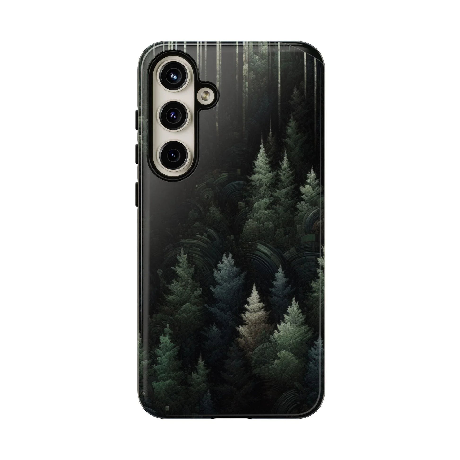 Phone Cases - Deep Dark Forest Nature Design - Oceanfront Products