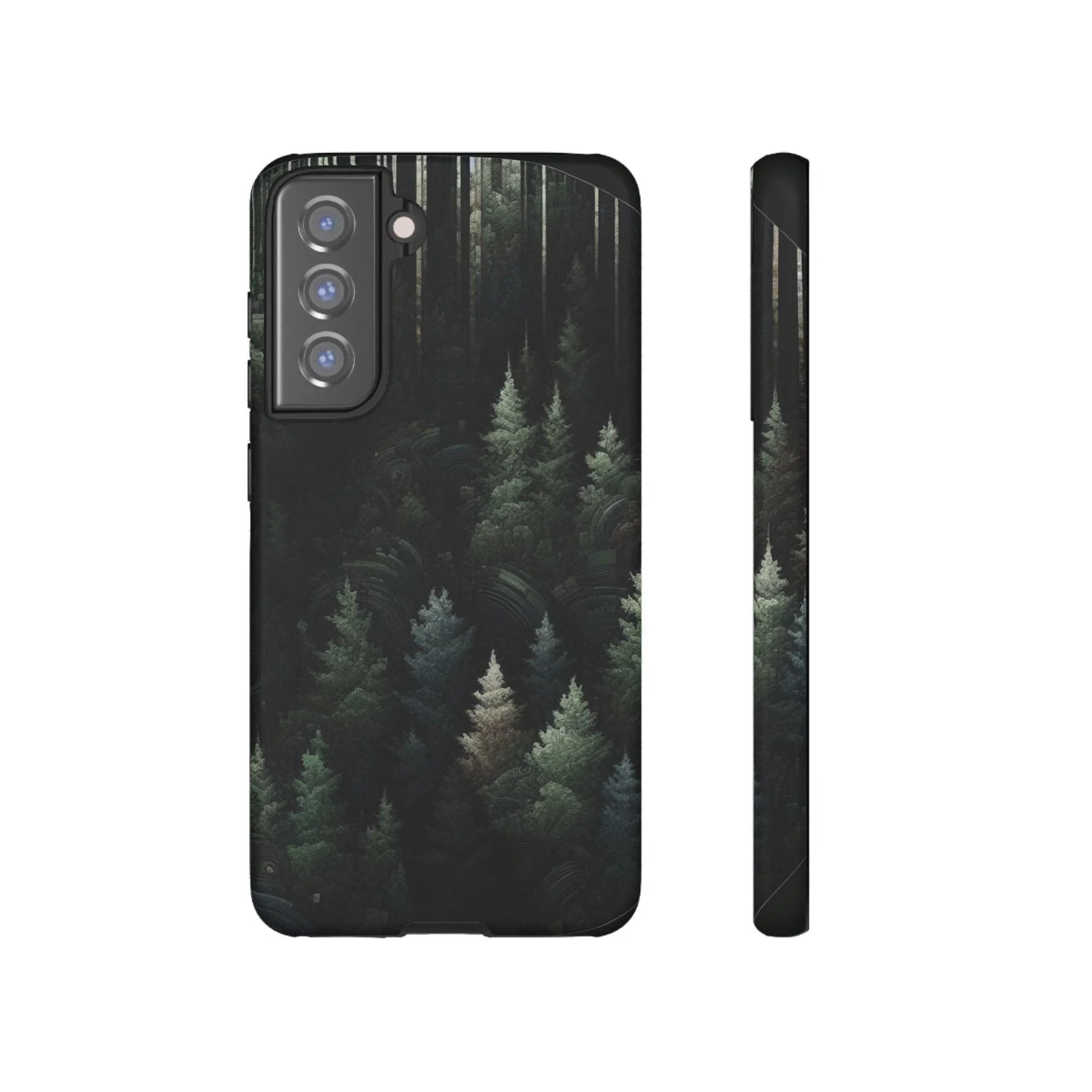 Phone Cases - Deep Dark Forest Nature Design - Oceanfront Products