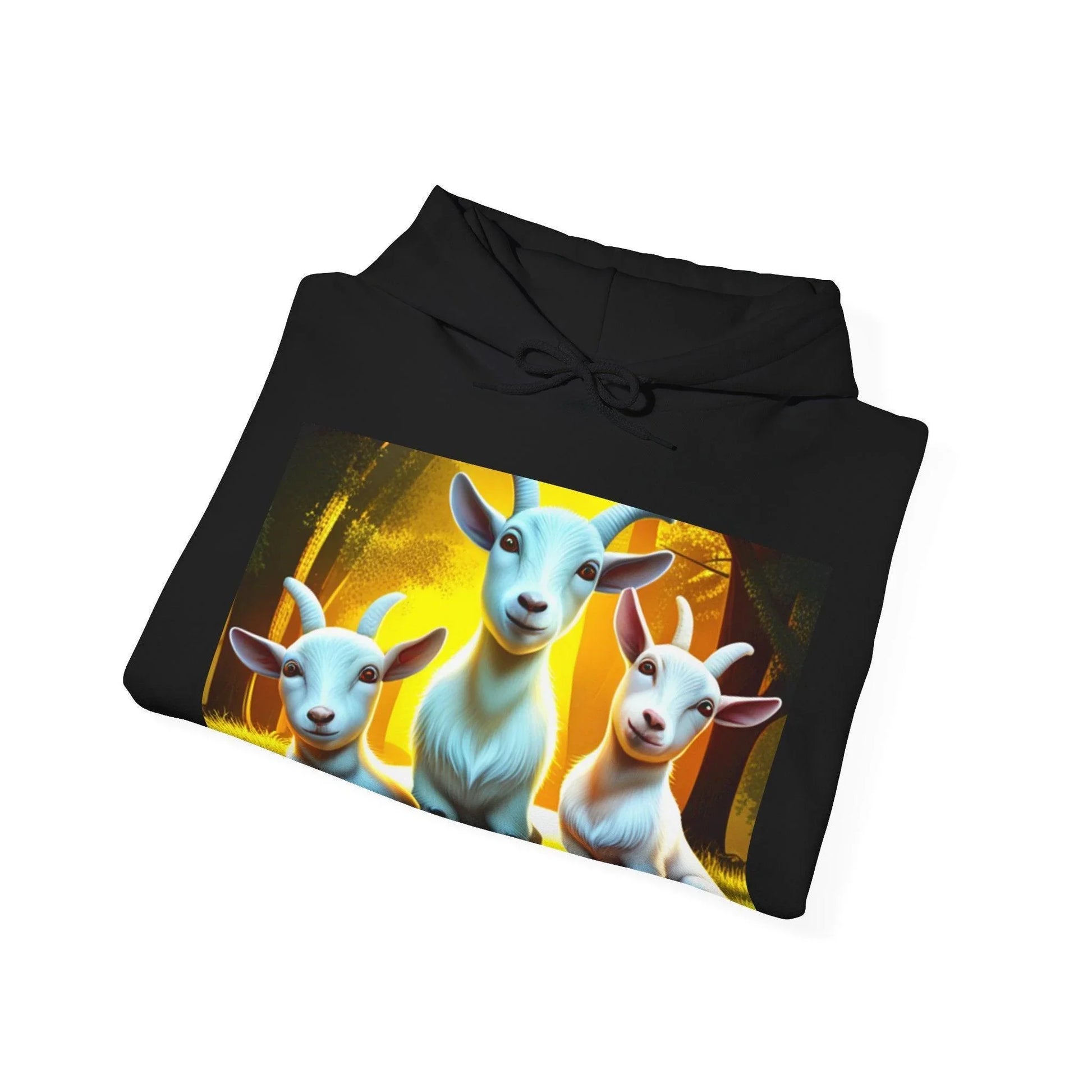 3D Vibrant Baby Goat Sweatshirt/Hoodie - A Unique Blend of Comfort and Whimsy - Oceanfront Products