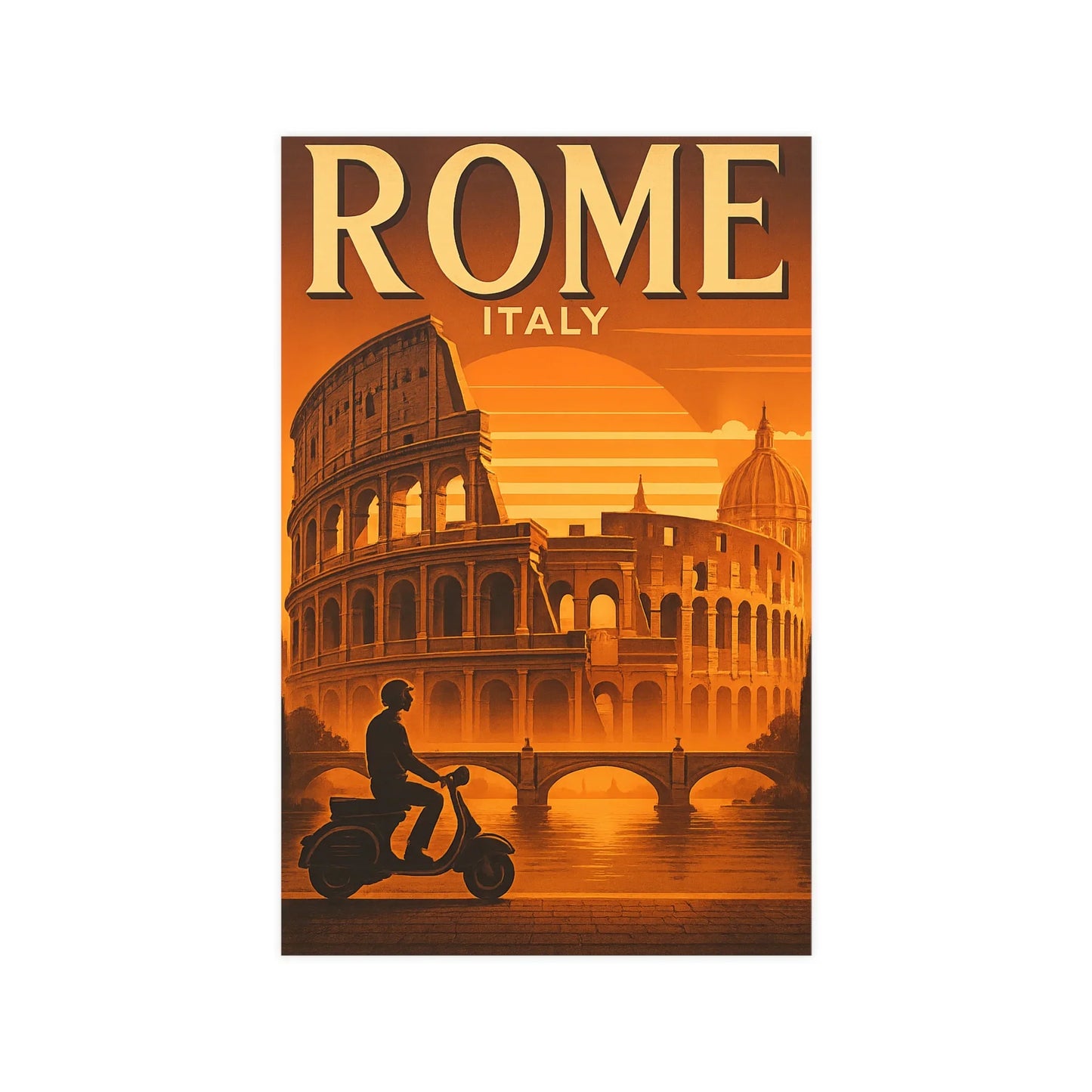 Rome Travel Poster Print