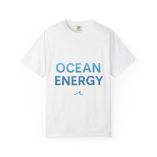 Oceanfront “Ocean Energy” Oversized Tee | Coastal Luxe Unisex Comfort Shirt