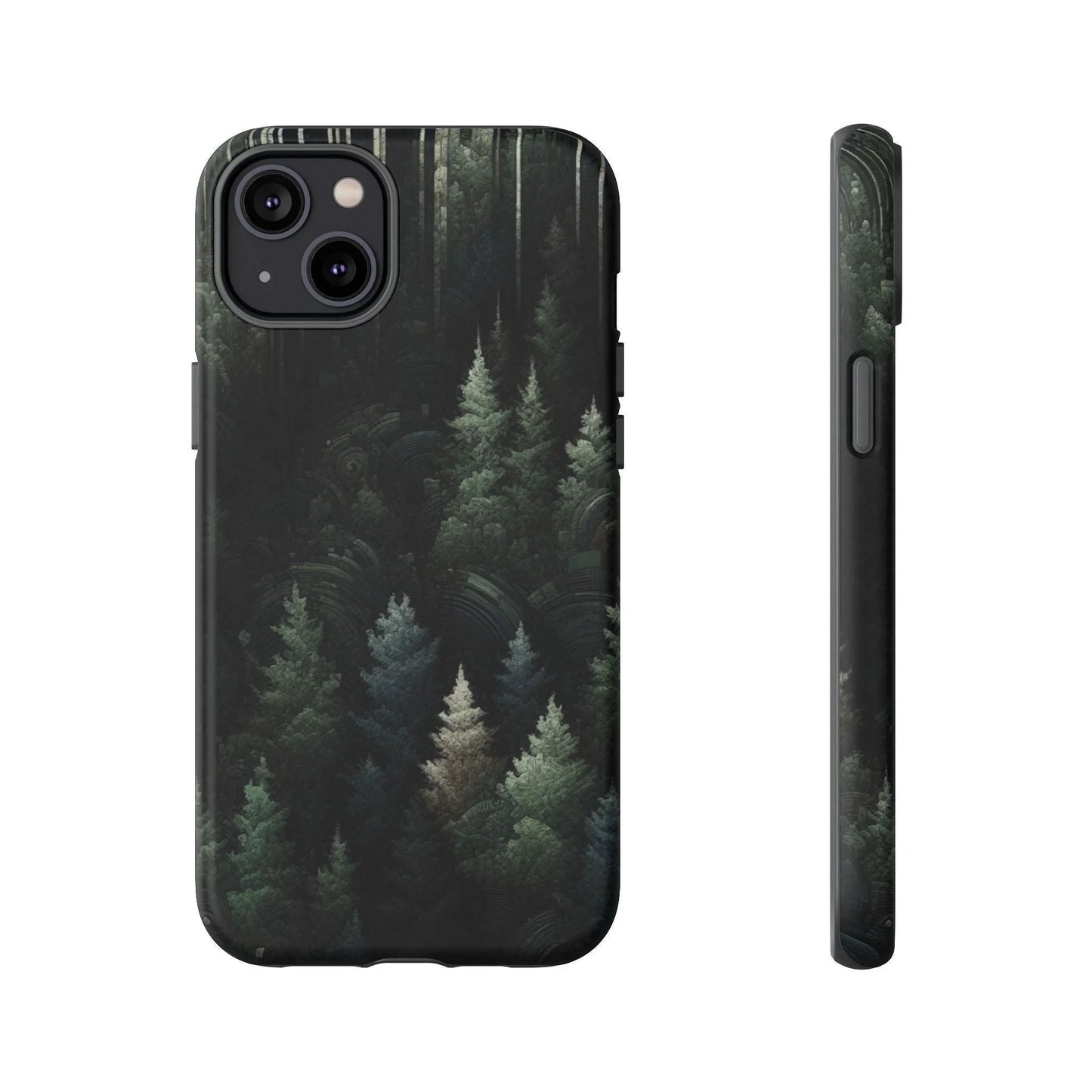 Phone Cases - Deep Dark Forest Nature Design - Oceanfront Products