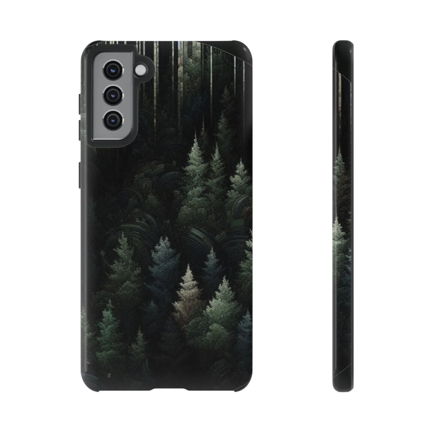 Phone Cases - Deep Dark Forest Nature Design - Oceanfront Products