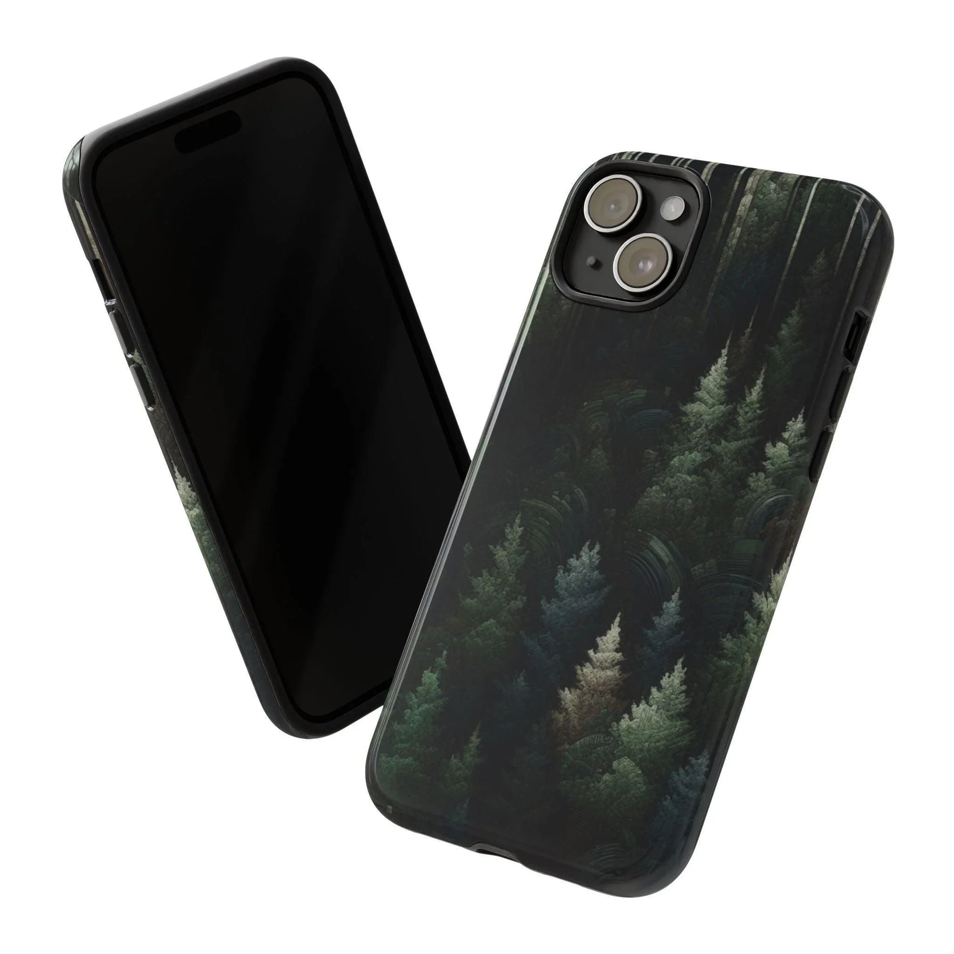 Phone Cases - Deep Dark Forest Nature Design - Oceanfront Products