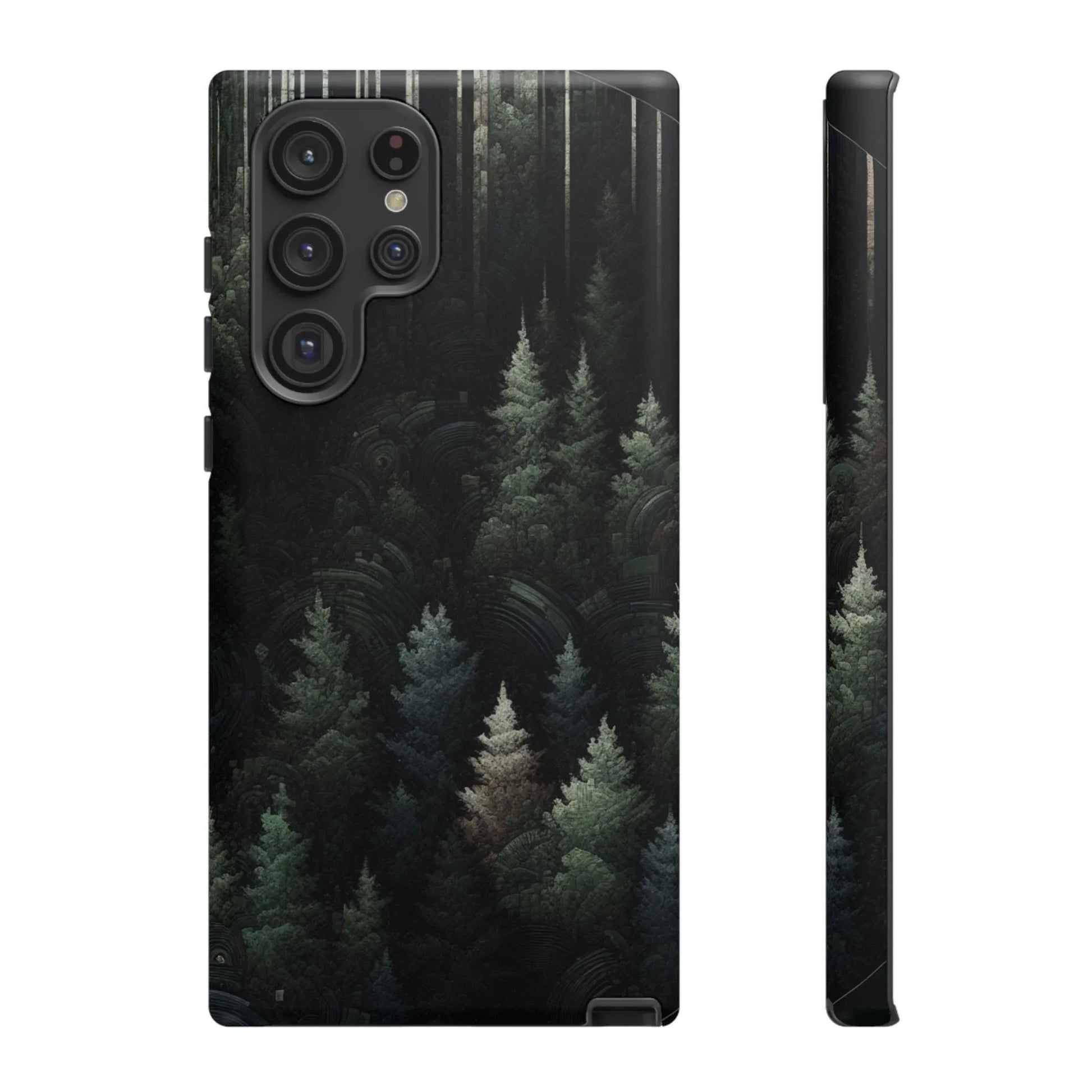 Phone Cases - Deep Dark Forest Nature Design - Oceanfront Products