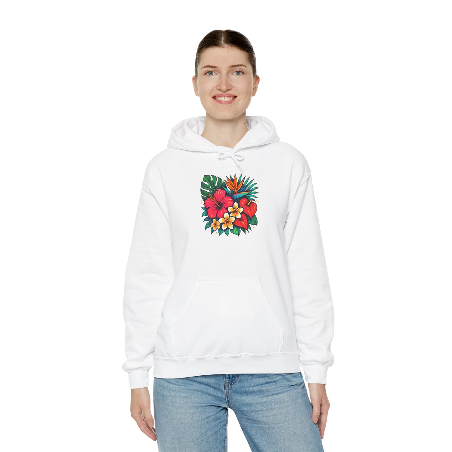 Tropical Floral Unisex Hoodie - Oceanfront Products