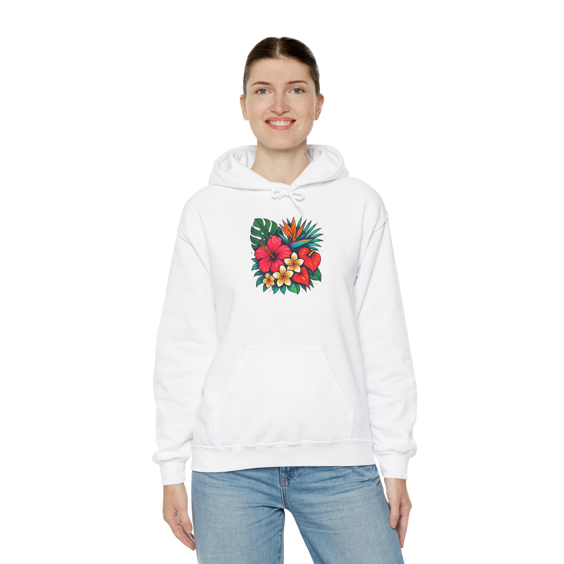 Tropical Floral Unisex Hoodie - Oceanfront Products