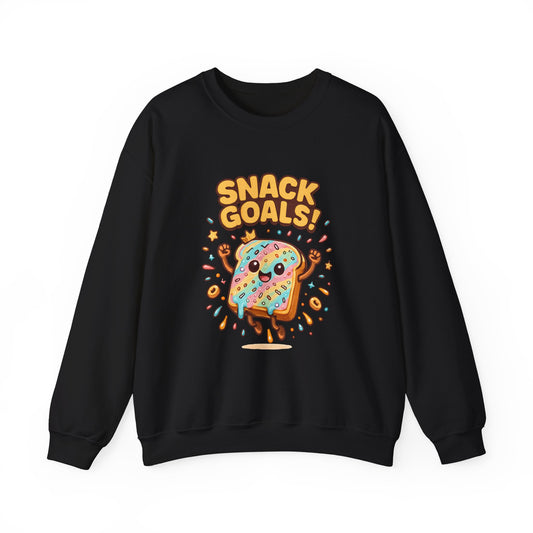 Snack Goals Sweatshirt, Foodie Gift, Comfortable Crewneck, Unisex Jumper, Funny