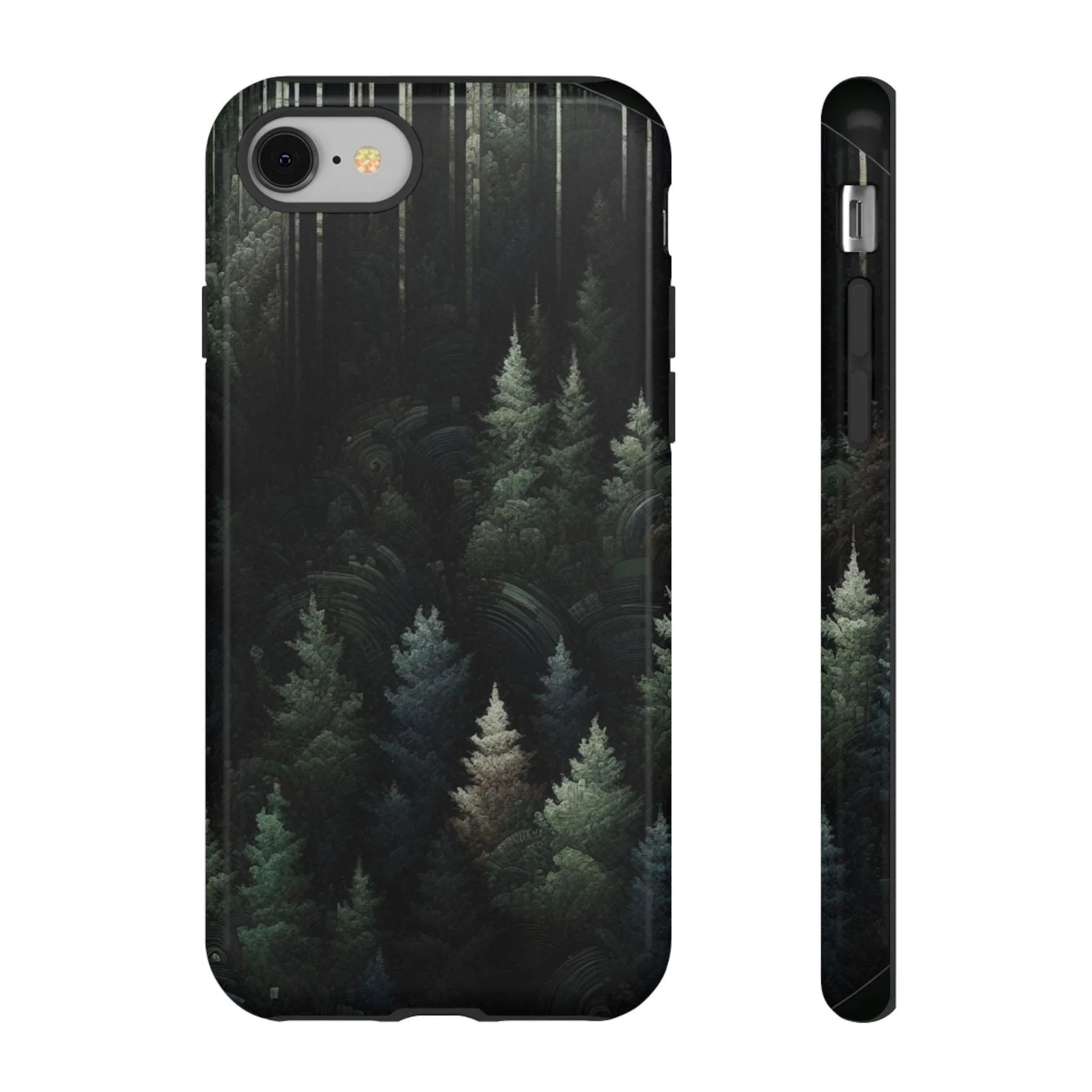 Phone Cases - Deep Dark Forest Nature Design - Oceanfront Products
