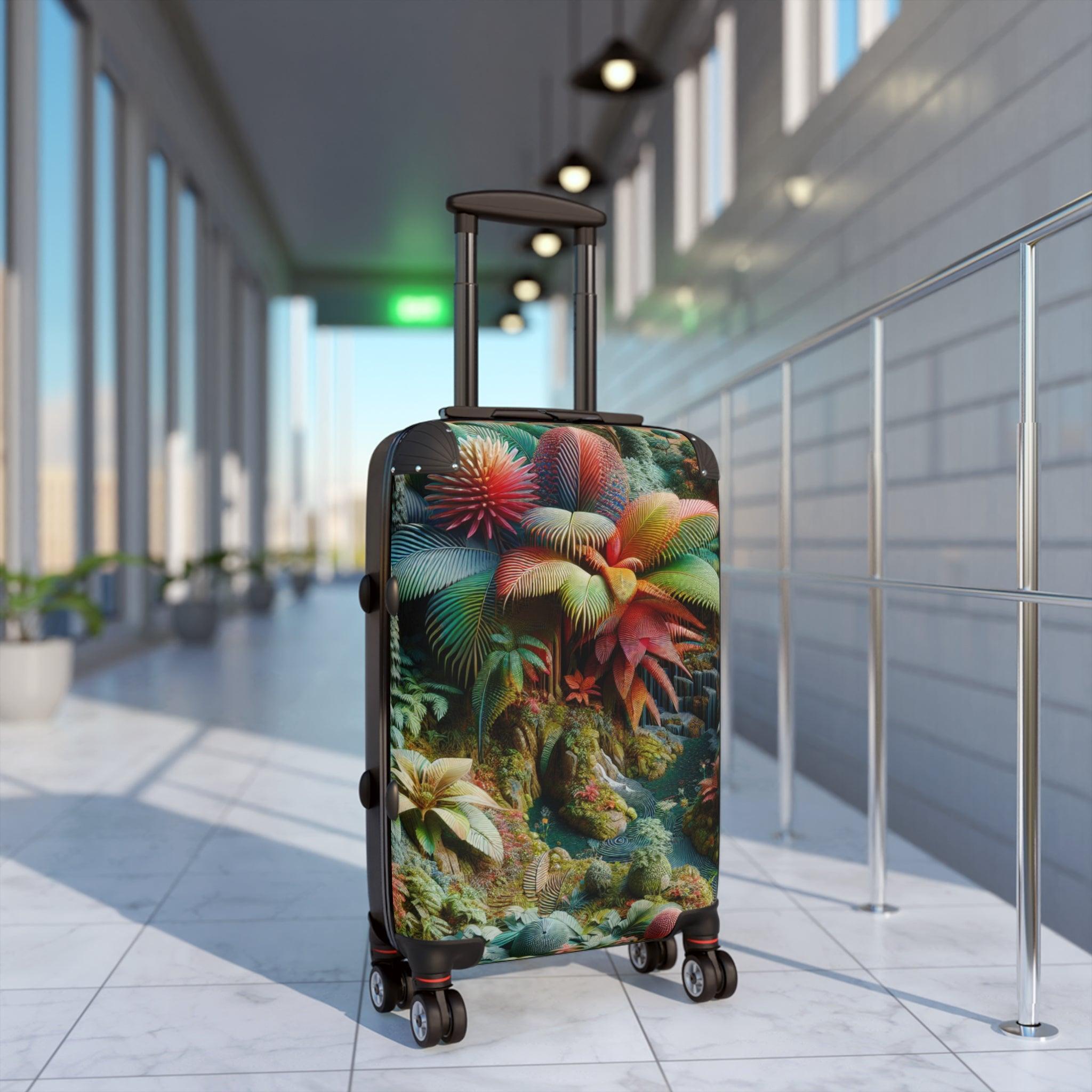 Suitcase Cover Tropical Rainforest Vivid Flowers - Oceanfront Products