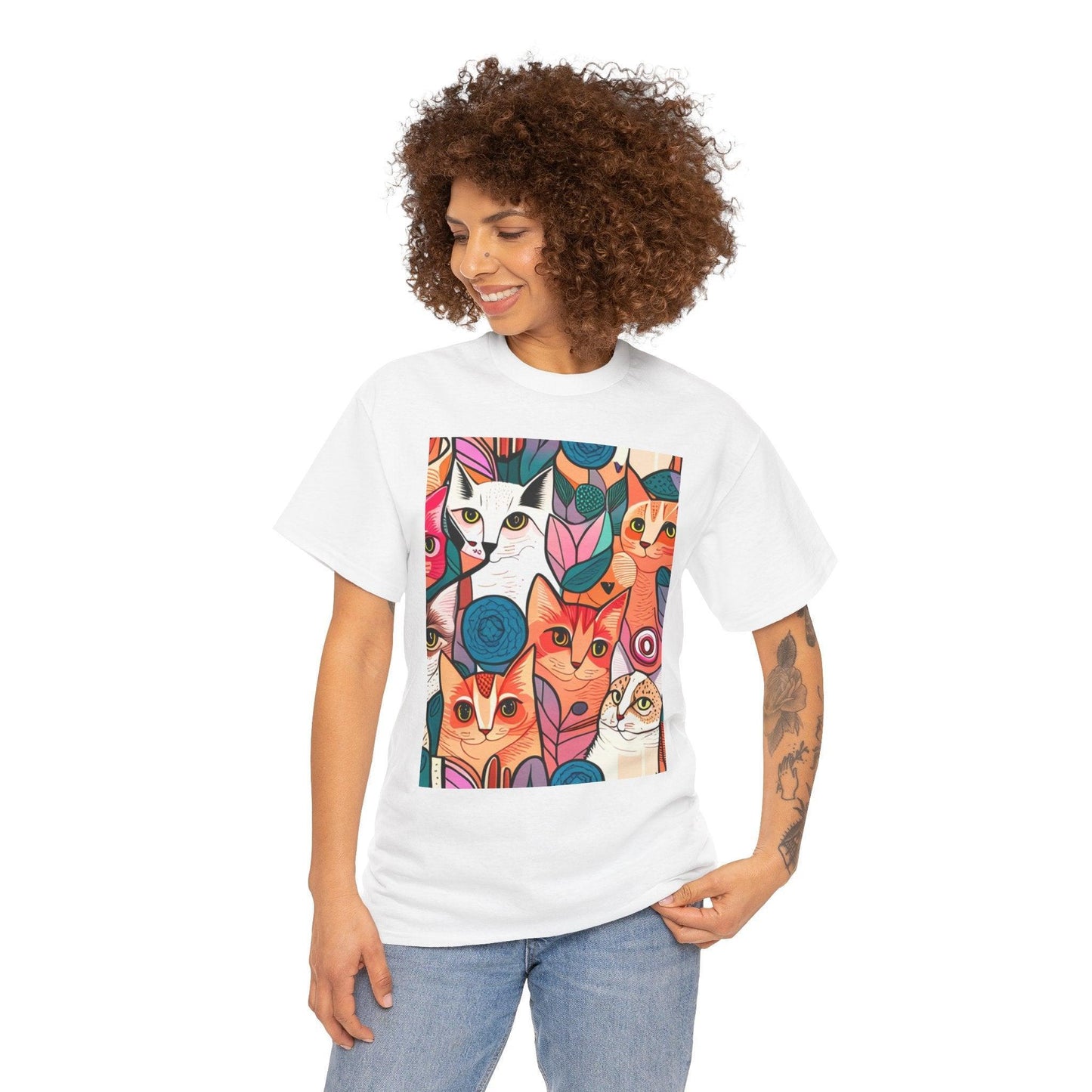 Feline Fabulous: The Ultimate Cat Mom T-Shirt - Oceanfront Products