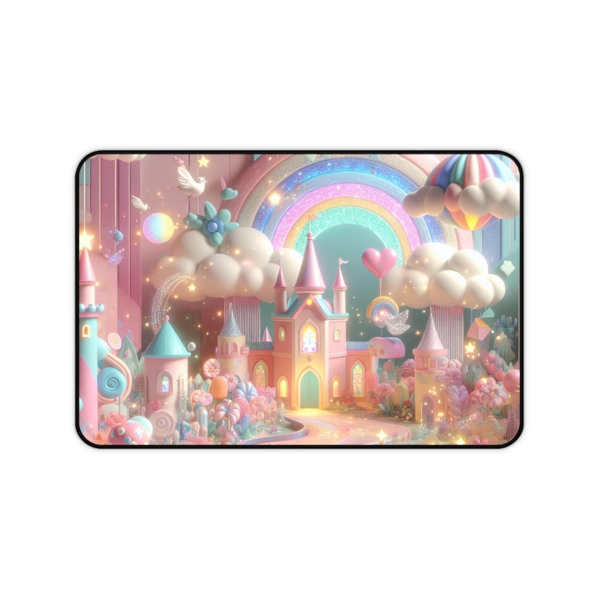 Desk Mat - Candyland Princess Castle Design - Oceanfront Products